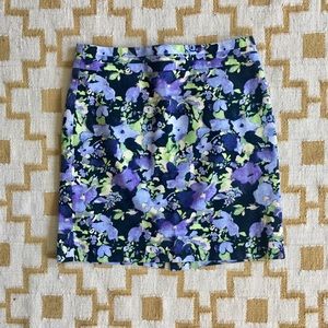 Skirt with watercolor design